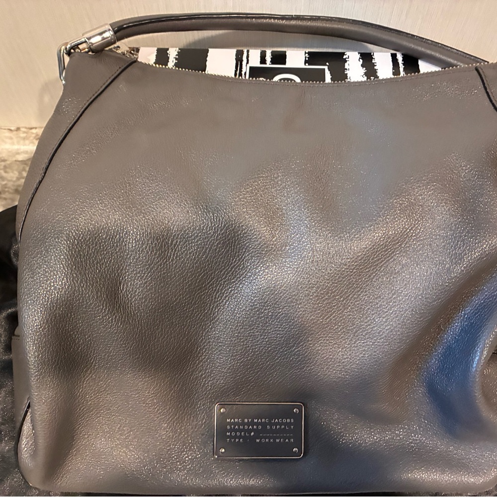 Marc Jacobs Gray Leather Bag